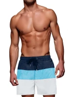 Pánské tmavě modré a bílé plavecké šortky model 21989692 - Dstreet Pánské tmavě modré a bílé plavecké šortky model 21989692 - Dstreet