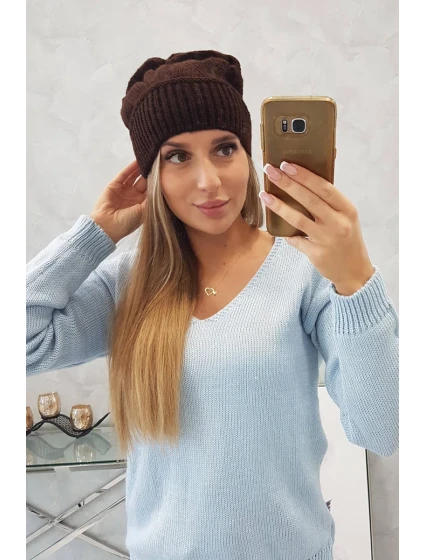 Dámská čepice Ingrid model 18752303 hnědá - K-Fashion
