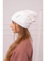 Dámska čiapka Klarysa K394 biela Dámska čiapka Klarysa K394 biela