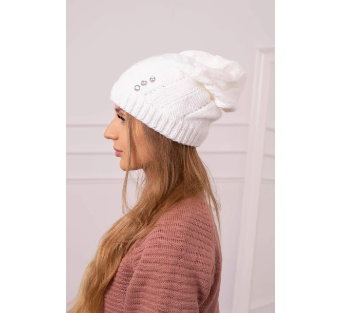 Dámska čiapka Klarysa K394 biela Dámska čiapka Klarysa K394 biela