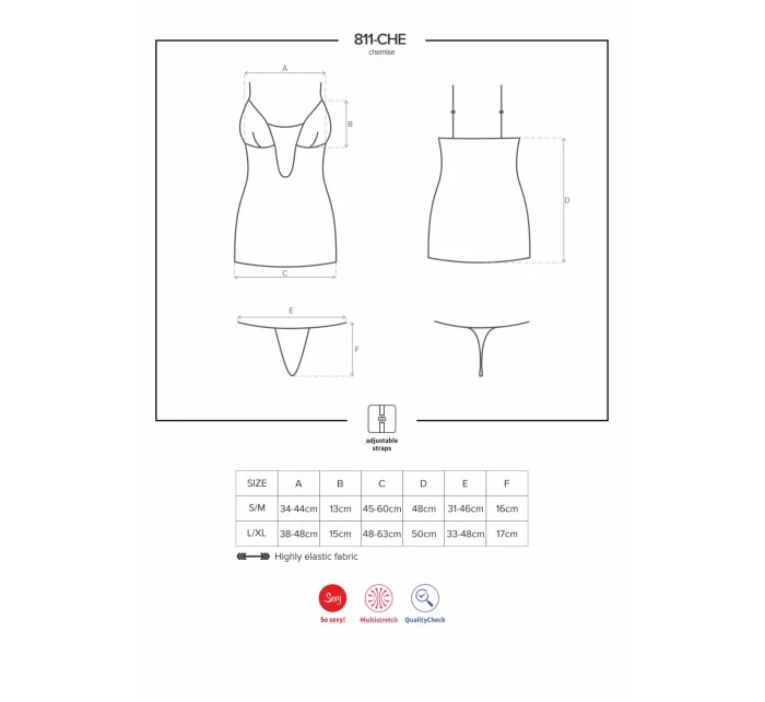 Košilka model 5401539 chemise - Obsessive