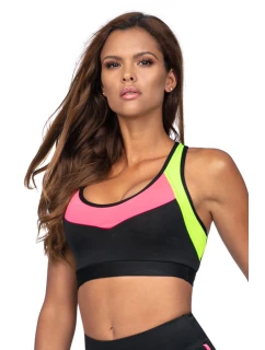 Dámska športová podprsenka TOP Reviver L5177/0 Black Mix - Lorin