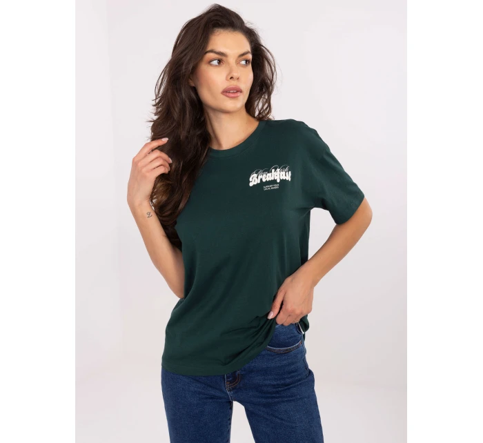 Tričko D12022M02645R tmavozelené