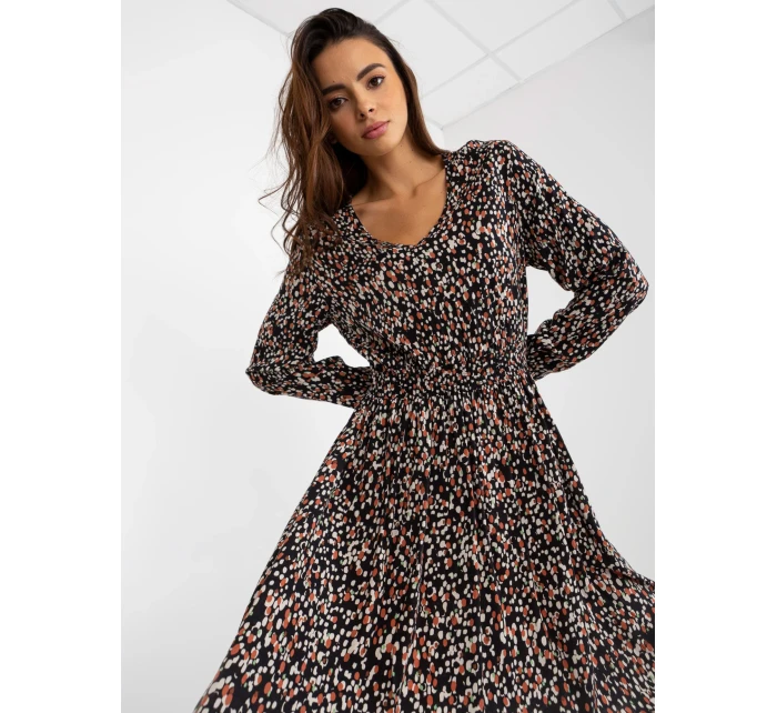 Šaty D73771M30365A čierno-béžové Šaty D73771M30365A čierno-béžové