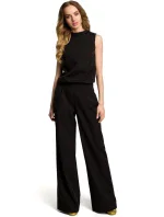 M382 Kombinéza s deleným chrbtom - čierna