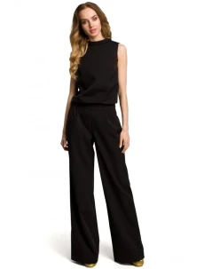 M382 Kombinéza s deleným chrbtom - čierna