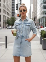 Džínové mini šaty modré Dstreet model 21988291 - FashionStreet Džínové mini šaty modré Dstreet model 21988291 - FashionStreet