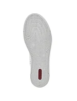 Rieker W RKR642 biele kožené ažurové topánky