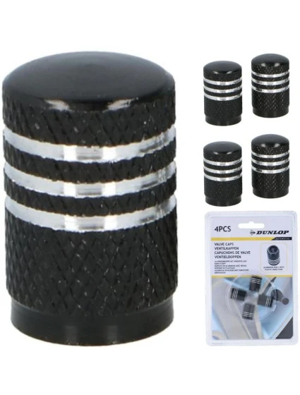 HLINÍKOVÉ ČIAPOČKY VENTILOV DUNLOP 4KS