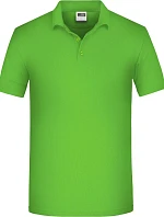 Daiber JN 874 Pánske pracovné polo z bio piqué 02.0874 limetkovozelené