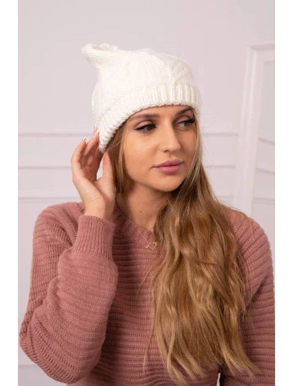 Dámska čiapka Majka K376 ecru Dámska čiapka Majka K376 ecru