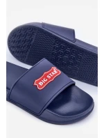 Pánské sandály s logem Big Star model 21678292 tmavě modré - Big Star Shoes Pánské sandály s logem Big Star model 21678292 tmavě modré - Big Star Shoes