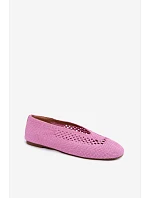 Otvorené ploché balerínky Hibisca Pink