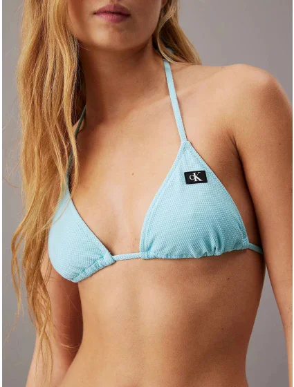 Dámska plavková podprsenka KW0KW02626 C9F light blue - Calvin Klein