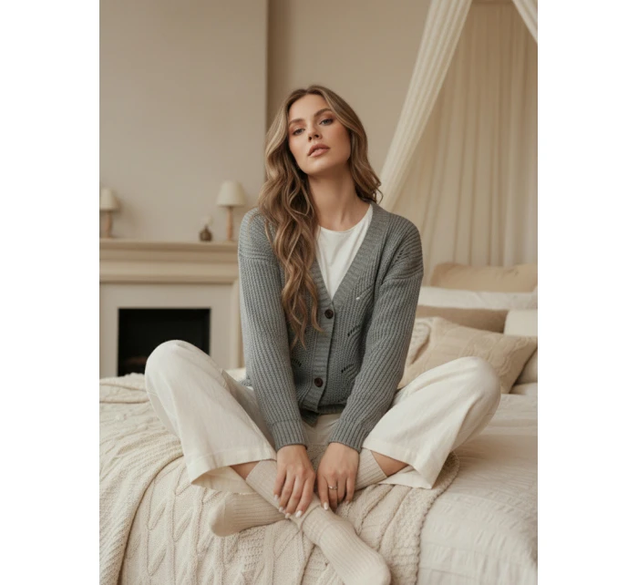 Dámský svetr světle šedý Dstreet model 21982746 - FashionStreet