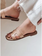 Dámske žabky CLASSROT notchback beige FashionStreet ZY0883