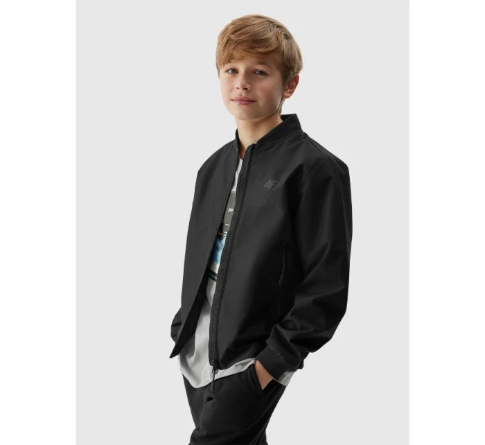 Chlapčenská prechodná baseballová bunda 4F Chlapčenská prechodná baseballová bunda 4F