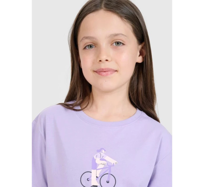 Dievčenské tričko s potlačou 4F4FJRSS25TTSHF2645-52S