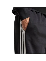 Pánske nohavice adidas Essentials Three Stripes Fleece Wide Leg Pants Black JM1770