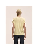 Dámske tričko Casall Soft Texture Tee, žlté