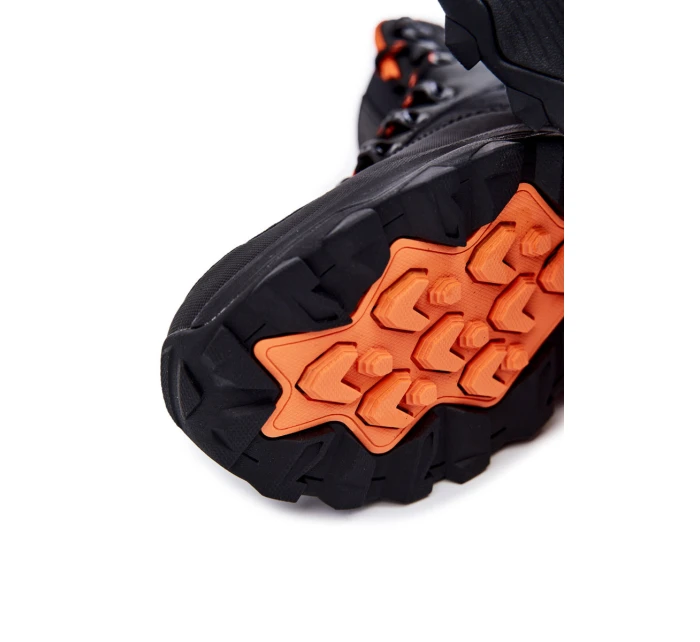 Męskie Buty Trekkingowe Ocieplane Cross Jeans KK1R4018C Czarne