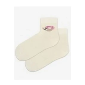 TENKÉ PONOŽKY FARBA 2-6 ROKOV DIEVČATÁ OFF WHITE 21-23