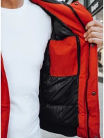 Pánská zimní bunda červená Dstreet model 21962237 - FashionStreet Pánská zimní bunda červená Dstreet model 21962237 - FashionStreet