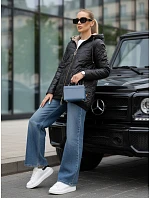 Kurtka damska pikowana z kapturem czarna model 22042837 - FashionStreet