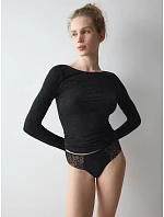 Beauty Layers Top LSL Lurex – čierna – TRIUMPH čierna – TRIUMPH