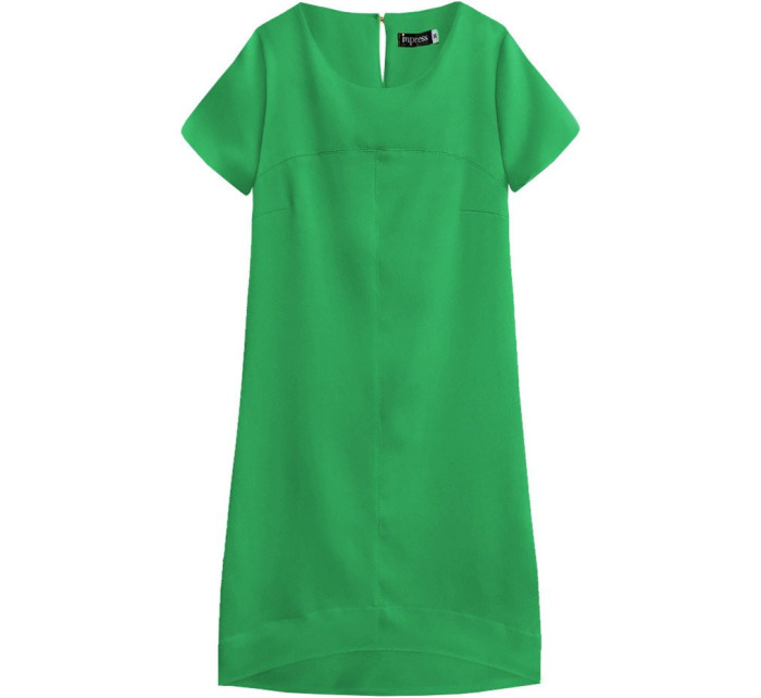 Zelené trapézové šaty (435ART)