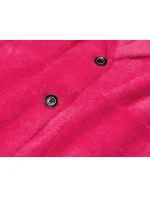 Krátký vlněný přehoz přes oblečení typu alpaka ve fuchsijové barvě model 18059149 - MADE IN ITALY Krátký vlněný přehoz přes oblečení typu alpaka ve fuchsijové barvě model 18059149 - MADE IN ITALY