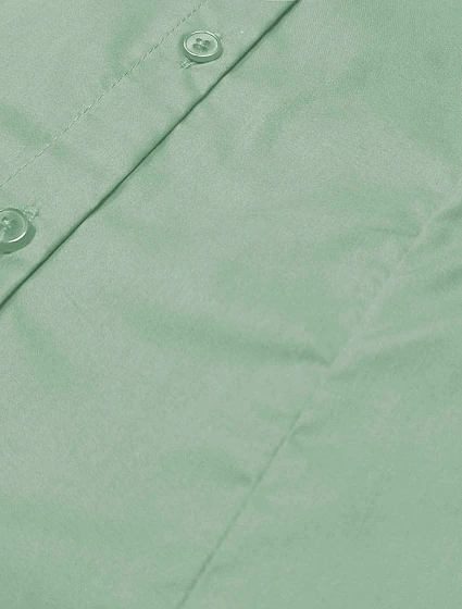 Světle zelená klasická dámská košile model 18302325 - J.STYLE Světle zelená klasická dámská košile model 18302325 - J.STYLE