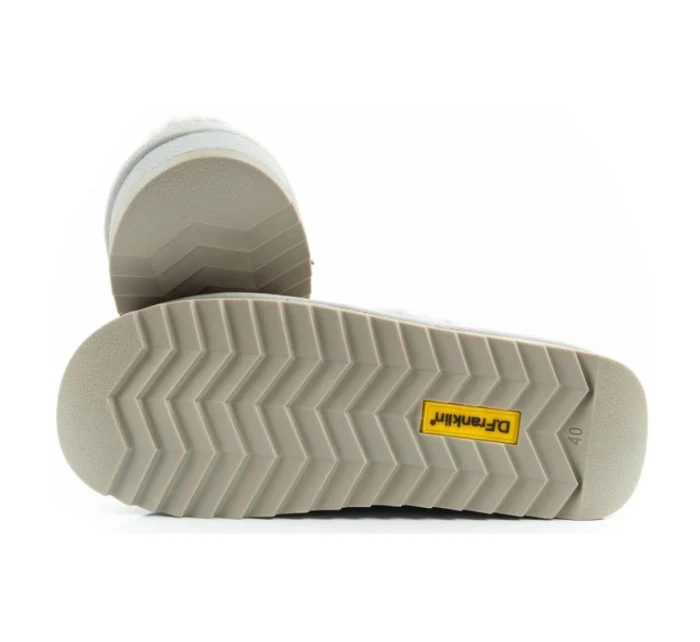 snow boots dámské zimní módní model 21394813 zateplené šedé dámské - D.Franklin