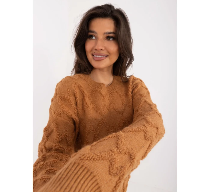 Jumper AT SW 2361.61 svetlohnedý Jumper AT SW 2361.61 svetlohnedý