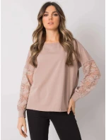 Dámska blúzka RV BZ 7342.03 Dark beige - Rue Paris Dámska blúzka RV BZ 7342.03 Dark beige - Rue Paris