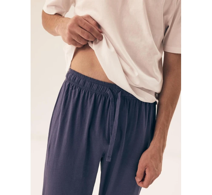 Pánske pyžamové nohavice 2PACK Mode 43030-59X Dark Blue s modrou - Henderson Pánske pyžamové nohavice 2PACK Mode 43030-59X Dark Blue s modrou - Henderson