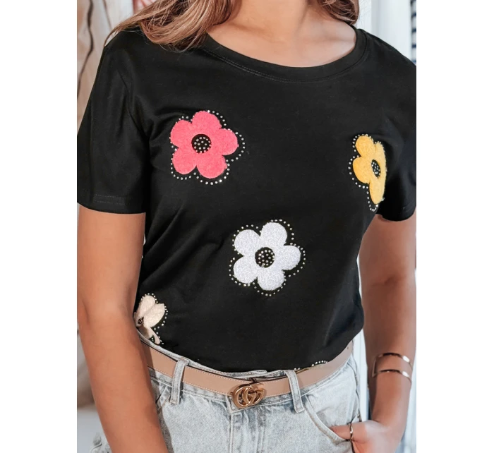 Dámské květované tričko černá Dstreet model 21984272 - FashionStreet