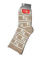 Dámske zimné netlačiace ponožky Milena 0118 Labyrint, Froté 37-41