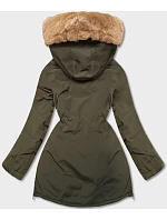 Dámska zimná bunda khaki (CAN-588)