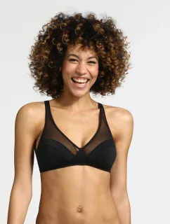 Dámska podprsenka bez kostíc DIM GENEROUS WIREFREE BRA - DIM - čierna