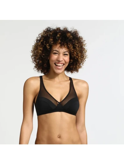 Dámska podprsenka bez kostíc DIM GENEROUS WIREFREE BRA - DIM - čierna