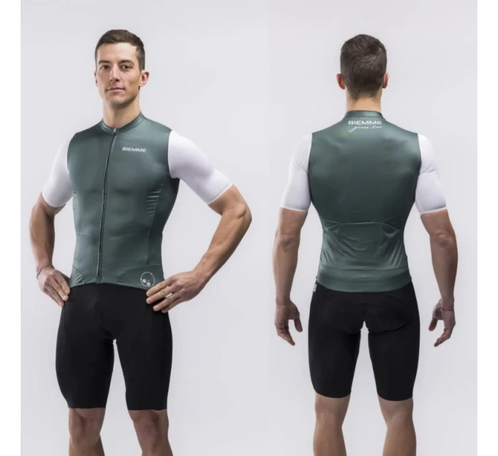 Košeľa Biemme NATURE zelená biela XL