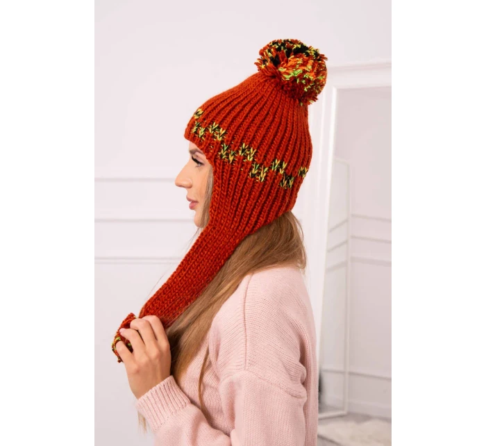 Dámska klapka na uši Nadia K321 červená