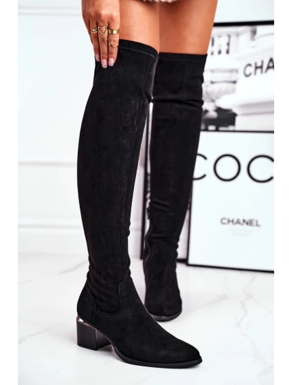 Dámské kozačky černé model 21541329 - Boto Dámské kozačky černé model 21541329 - Boto