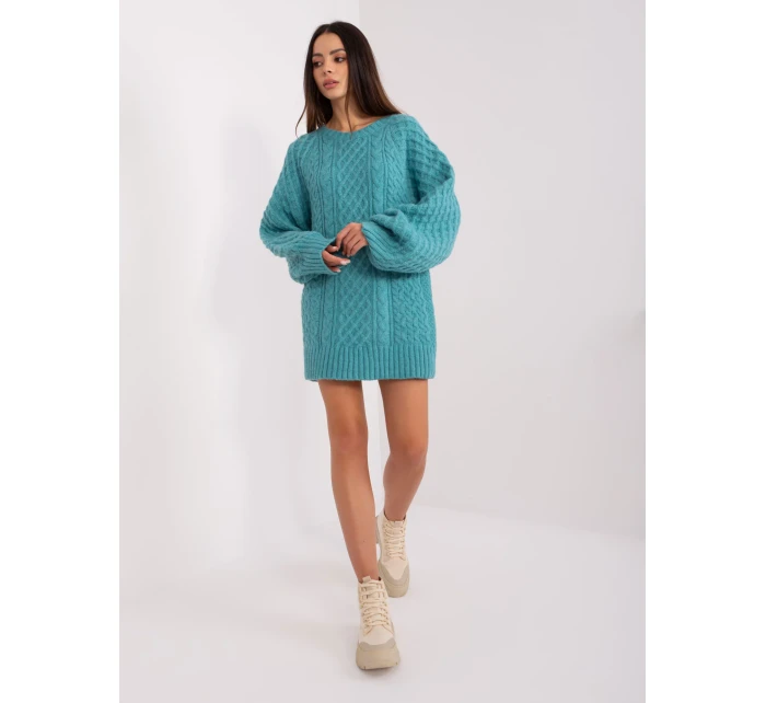 Sweter AT SW  turkusowy model 18909234 - FPrice