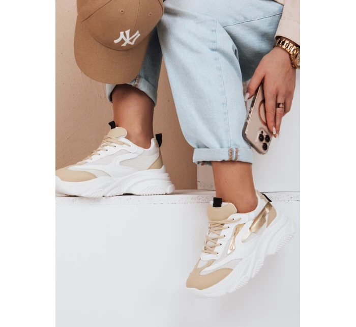 Dámské sportovní tenisky gold Dstreet model 21983200 - FashionStreet