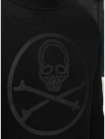 Pánska mikina s potlačou čierna FashionStreet BX5948