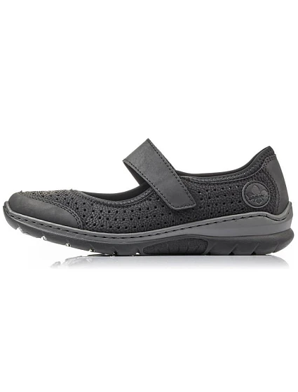 Pohodlná polobotka W černá model 22050507 - Rieker Pohodlná polobotka W černá model 22050507 - Rieker