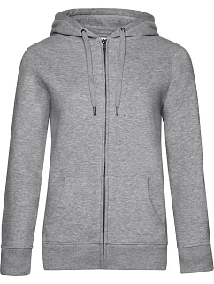 B&C QUEEN Zipped Dámská mikina s kapucí heather grey model 22536252