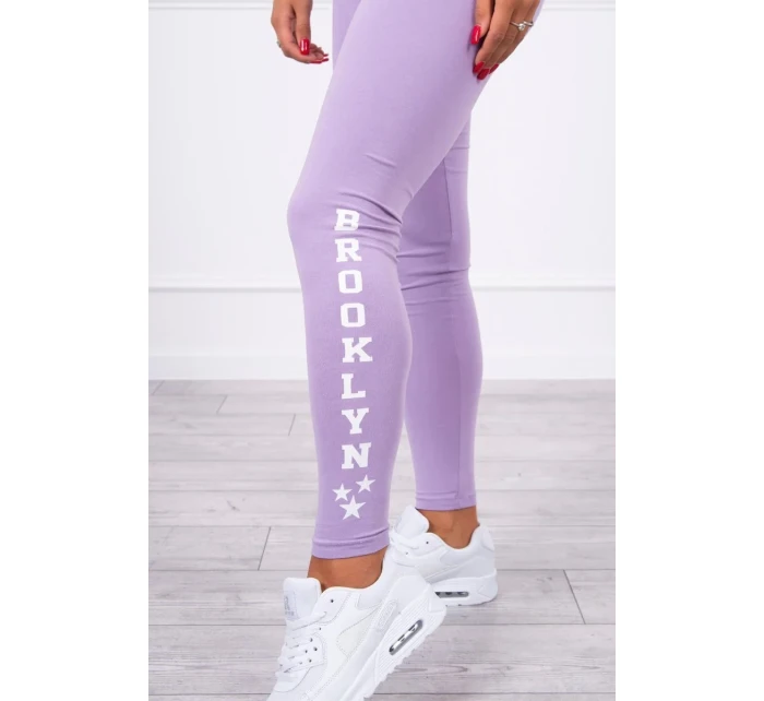 Brooklyn legíny kalhoty světle fialové